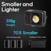 Phare ZHIYUN MOLUS X60 Vidéo 60W COB Température de Couleur Poids Léger et Application pour Studio Extérieur Live TVC Produit Portrait et Inclut un