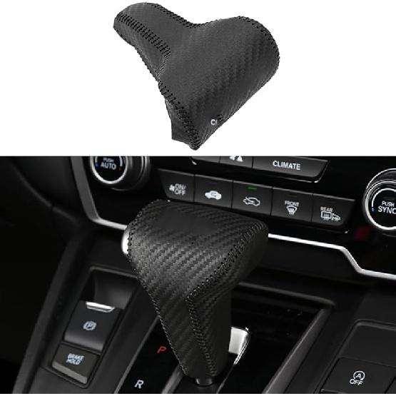 Gear Shift Knob Cover Automatic Transmission Boots Shift Lever Leather Sheath Accessories Fit for Honda CR-V CRV 2017 2018 2019 2020 2021