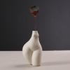 Handmade Household Ornaments Ins Human Body Plastic Art Vase Nordic Household Decoration Ceramic Vase Sculpture White Porcelain