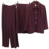 Made In France 3 Piece Jacket Setup 38 Bordeaux Women Used