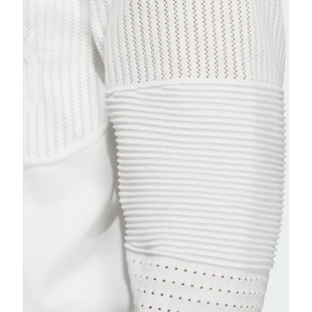 Adidas Golf Primeknit Gradient Pattern Crewneck Long Sleeve Pullover In6652