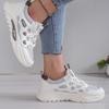New lace-up casual sports shoes wear-resistant and non-slip dad shoes flat-bottomed breathable student shoes soft sole