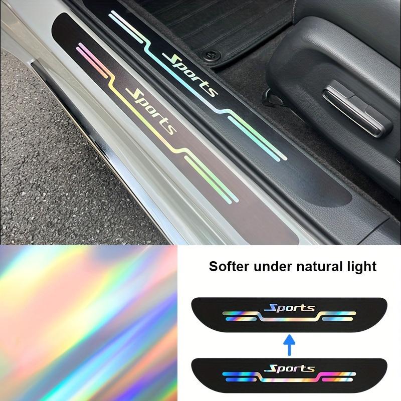 4pcs/Set Laser Cut Car Threshold Protection Bar-Scratch Resistant with Collision Enhance the Beauty of Vehicle Appearance