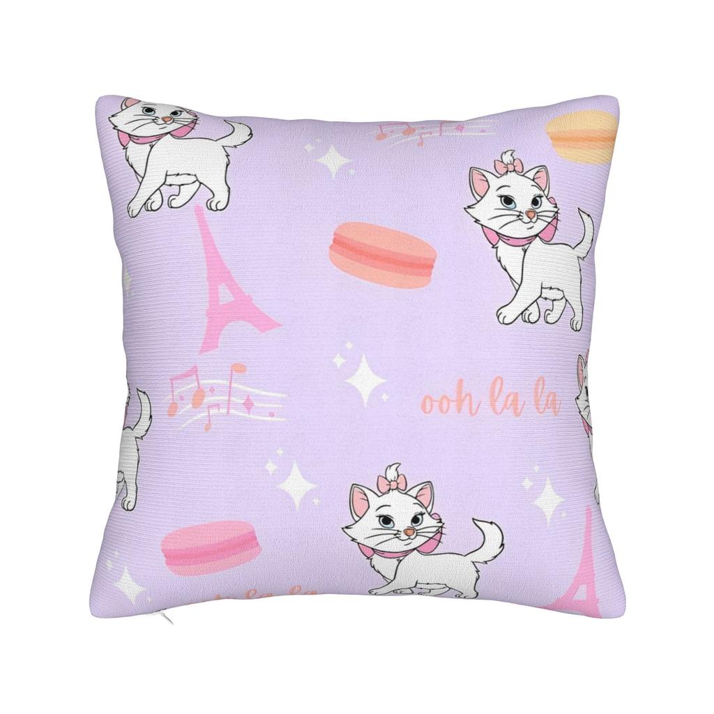 Marie Cat Aristocats Square Pillowcases Polyester Couch Cushion Case Creative Decorative Pillow Cover 45*45