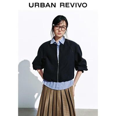 UR 2025 Fall Women's Striped Loose Fit Jacket