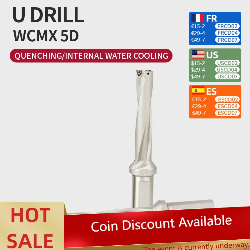 

1pcs U Drill WC Indexable 5D Drill Bit C20 C25 C32-5D30-154WC05 WC03 WC04 WC06 CNC 16mm-40mm High Quality Drilling C25-5D20.5-106WC03