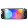 Kompletní sada ochranných samolepek pro PlayVital Switch OLED Vlastní vinylové samolepky pro konzoli Switch OLED, dok, grip, černé modely a Joy-Con & &