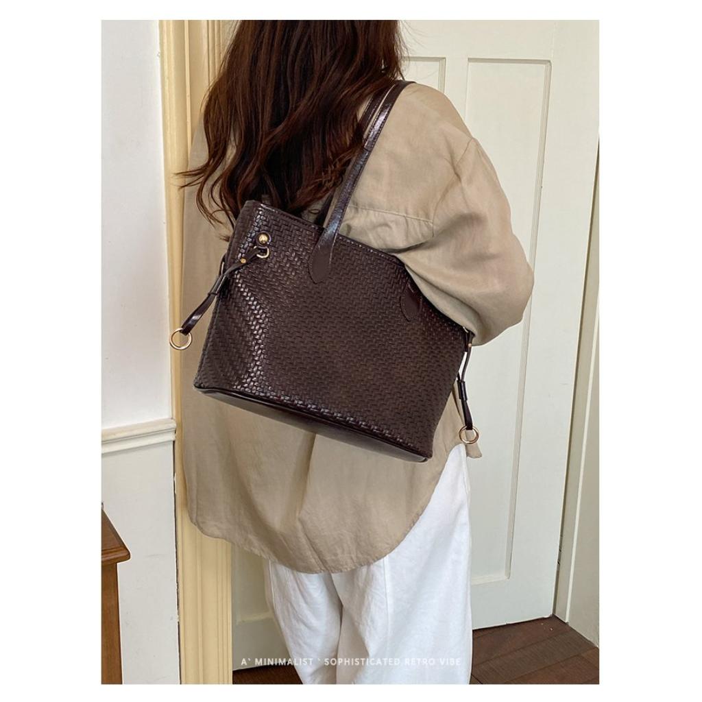 Tote Bag Unisex PU Large Capacity Office Daily