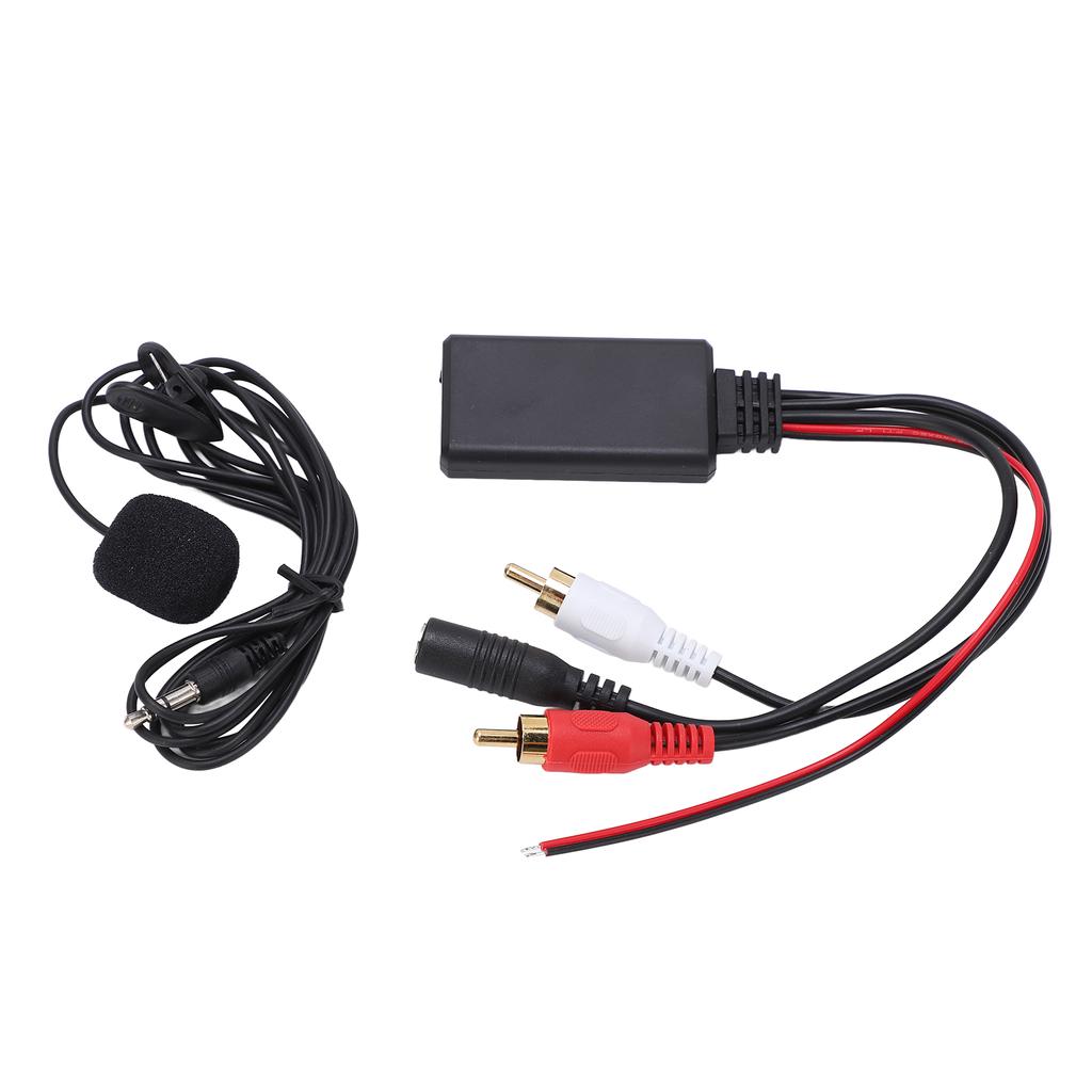 Bluetooth5.0 AUX IN Adapter Wireless Stereo Cable Handsfree Microphone Suitable for Pioneer with 2RCA Audio Port