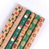 Gift Wrapping Paper Vintage Yellow Kraft Paper Wrapping Paper Christmas Gift Box DIY Wrapping Paper-6pcs 50*70CM