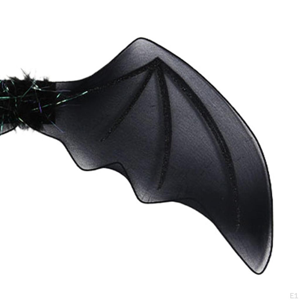 Halloween Bat Costumes Set Skirt Headband Clothes Suit Photo Props Wing with Wand for Women