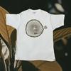Tree Grooves T-shirt, Organic Bamboo, Tree Trunk Vinyl Record Shirt, Nature Lover, Music Lover, Minimal, Natural, Eco Friendly Tee