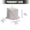 Cotton Fabric Tissue Box Cover, Lined Tissue Holder with Gathered Edge, for Bedroom Shelves in Daily Use