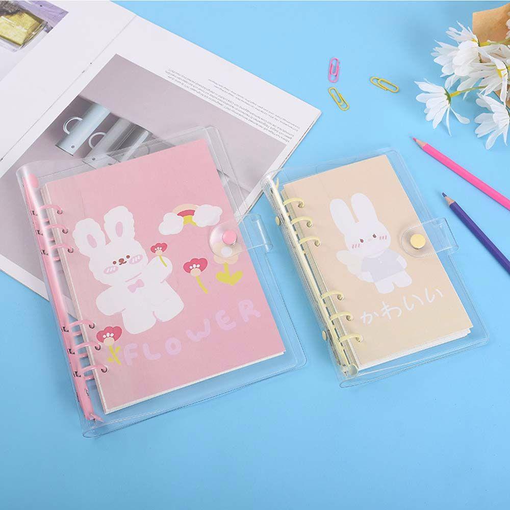 Binder 6 Hole Loose Leaf Ring Little Daisy Literary Binder Shell Daisy Notebook Binder Notebook Cover Binder File Folder