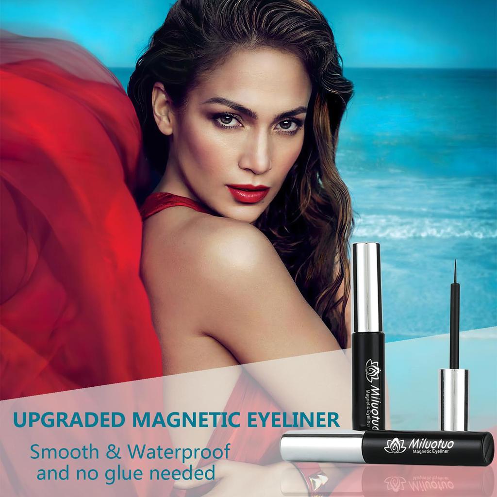Magnetische Wimpern mit Eyeliner-Set, MILUOTUO10 Paar verschiedene  wiederverwendbare magnetische Wimpern, knstliche Wimpern, natrliches  Aussehen, kein Kleber erforderlich  zu niedrigen Preisen im Onlineshop  Joom kaufen