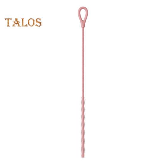 2-teiliges Silikon-Strohhalmbürsten-Set, Tiefenreinigungskraft, lebensmittelechte Milchtee-Fleckenentfernerbürste, rutschfester Griff, Strohhalm-Reinigungswerkzeug