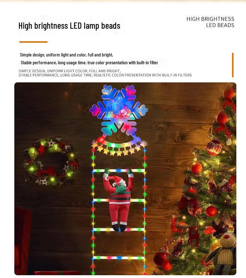 Santa Claus Climbing LED Stair Lights