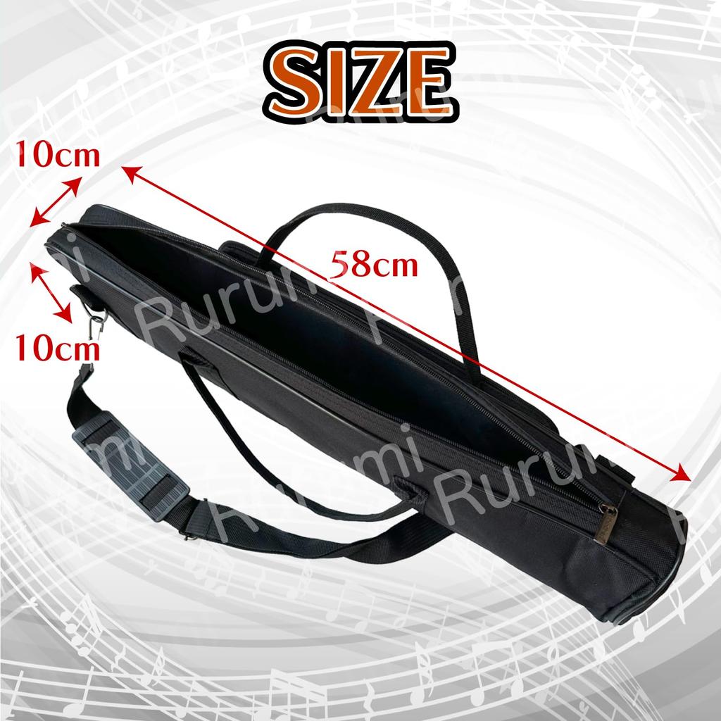 Rurumi Soprano Saxophone Storage Carrying Bag Case for Saxophone Protection 1 YDS-120 (Black, Piece)