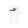 ESS T Shirts Men's White Crew Neck Moderate Straight Fit (Unisex) T-Shirts 845575 02