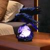 Eagle-shaped Glowing Ornament Resin Decorative Lamp Gothic-style Home Desktop Ambience Light Holiday Party Decoration