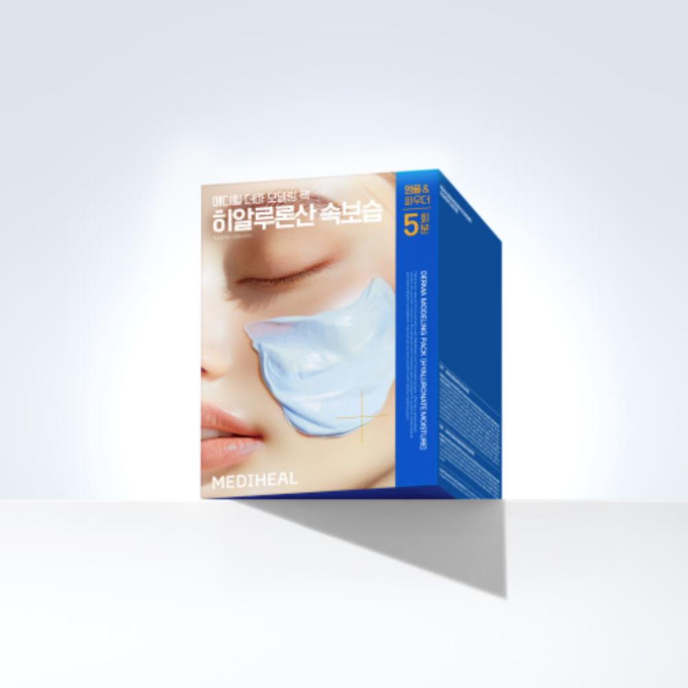 

Mediheal Derma Modeling Pack Hyaluronic Acid 5 Sessions Quick Moisture & Hydration Mini Mask Set