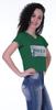 Moomaya Womens Short Sleeves V Neck Tshirt Top w  Sequin Patch ShortTee Summer