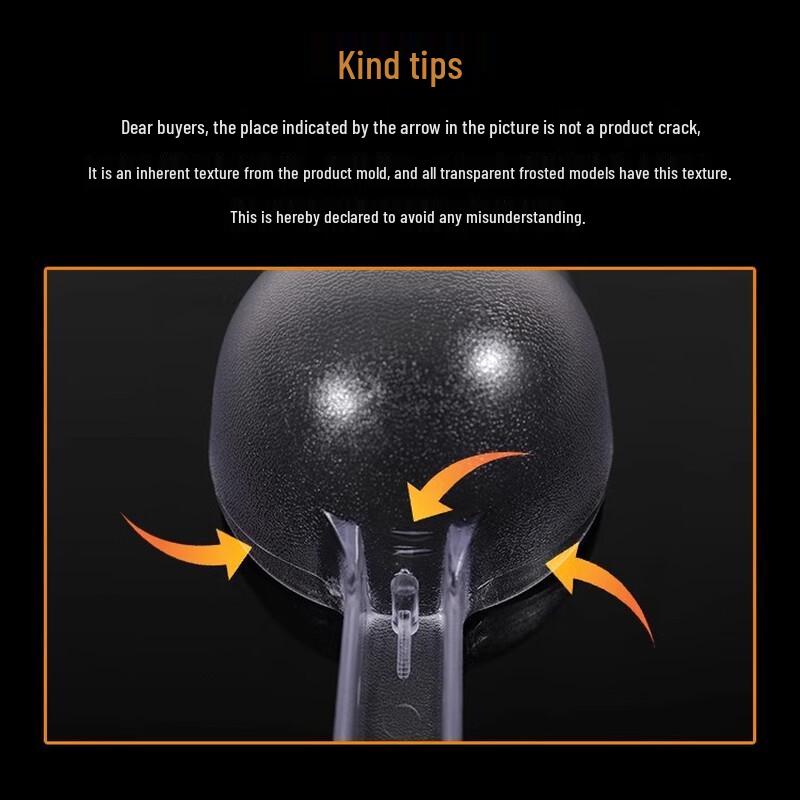 Transparent Plastic Flat-Bottom Scoop