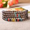 Multilayer Garnet Amethyst Beads Bohemian Wrap Bracelet Charm Women Men Wristband Jewelry Gift