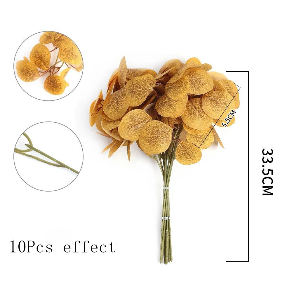 

10 шт. Искусственный лист Растение Букет Поддельный лист для Дома Комнаты Декора Сада Свадьбы Украшение Брака Наружные Гирлянды Орнаменты 10Pcs