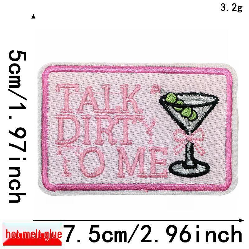 Liteon Cross-Border Alphabet Planet Embroidery Patch for Clothing & Accessories.