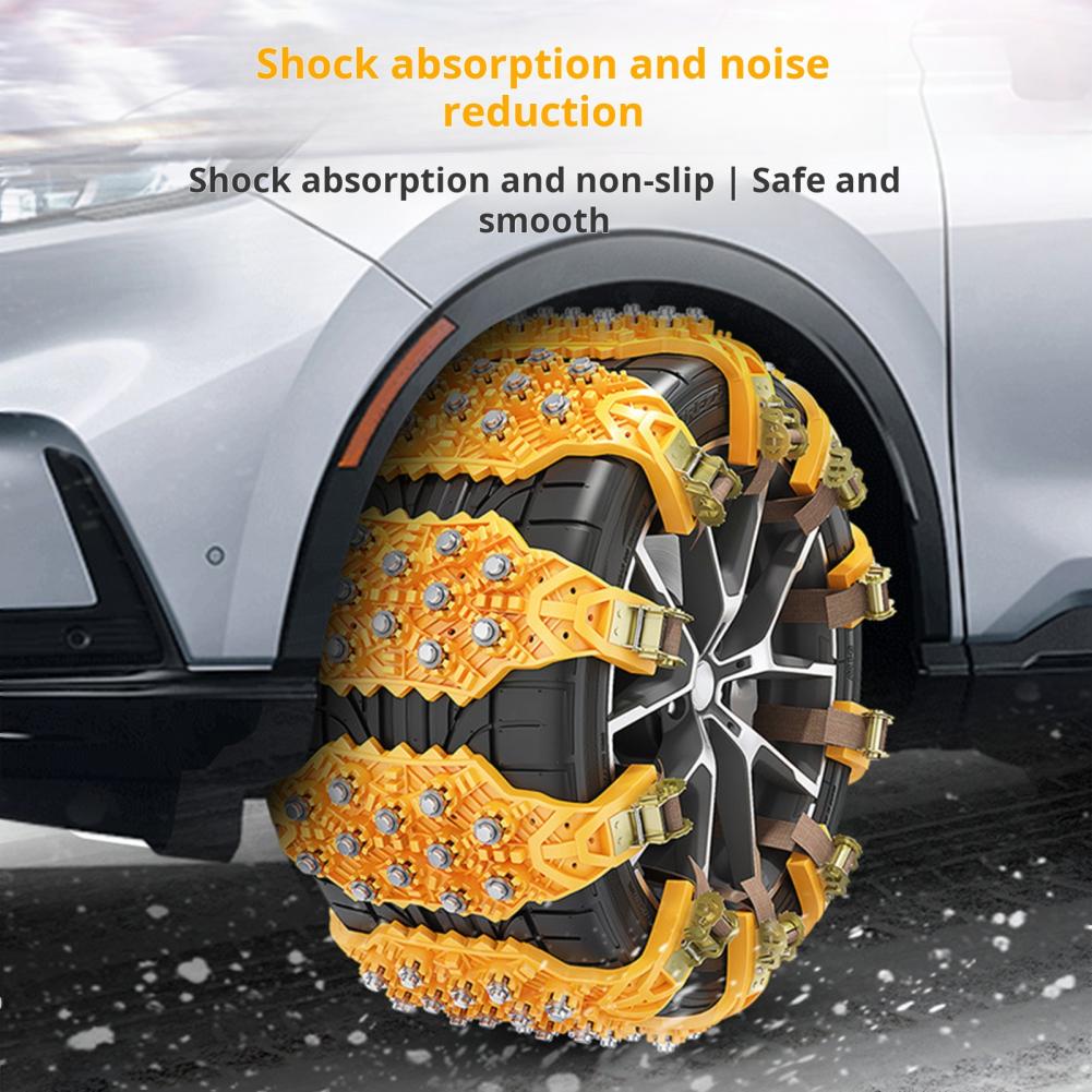 Manganese Steel Tire Chains Durable Car Tire Chains with Quick Fit Installation for Anti-skid Protection High Hardness for Easy
