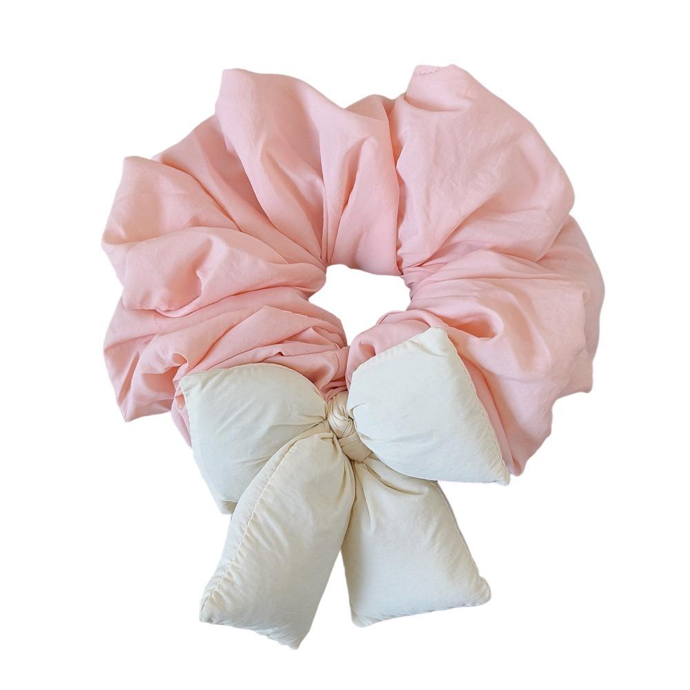 Large Elastic Elastic Fabric Hair Ties Bowknot Hair Scrunchies  High Aesthetic Value
