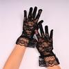 Elegant Summer Lace Sun Protection Wedding Gloves for Brides and Nightclub Wear