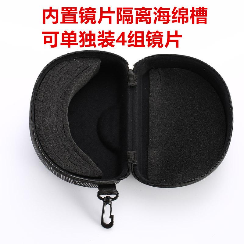 

Compression Resistance EVA Eyeglass zipper case, multi-lens sunglasses, football and basketball glasses, sponge/Large glasses case Pack of five without labe