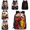 Deadpool And Wolverine Backpack Durable Oxford Fabric 15-inch Student Bag