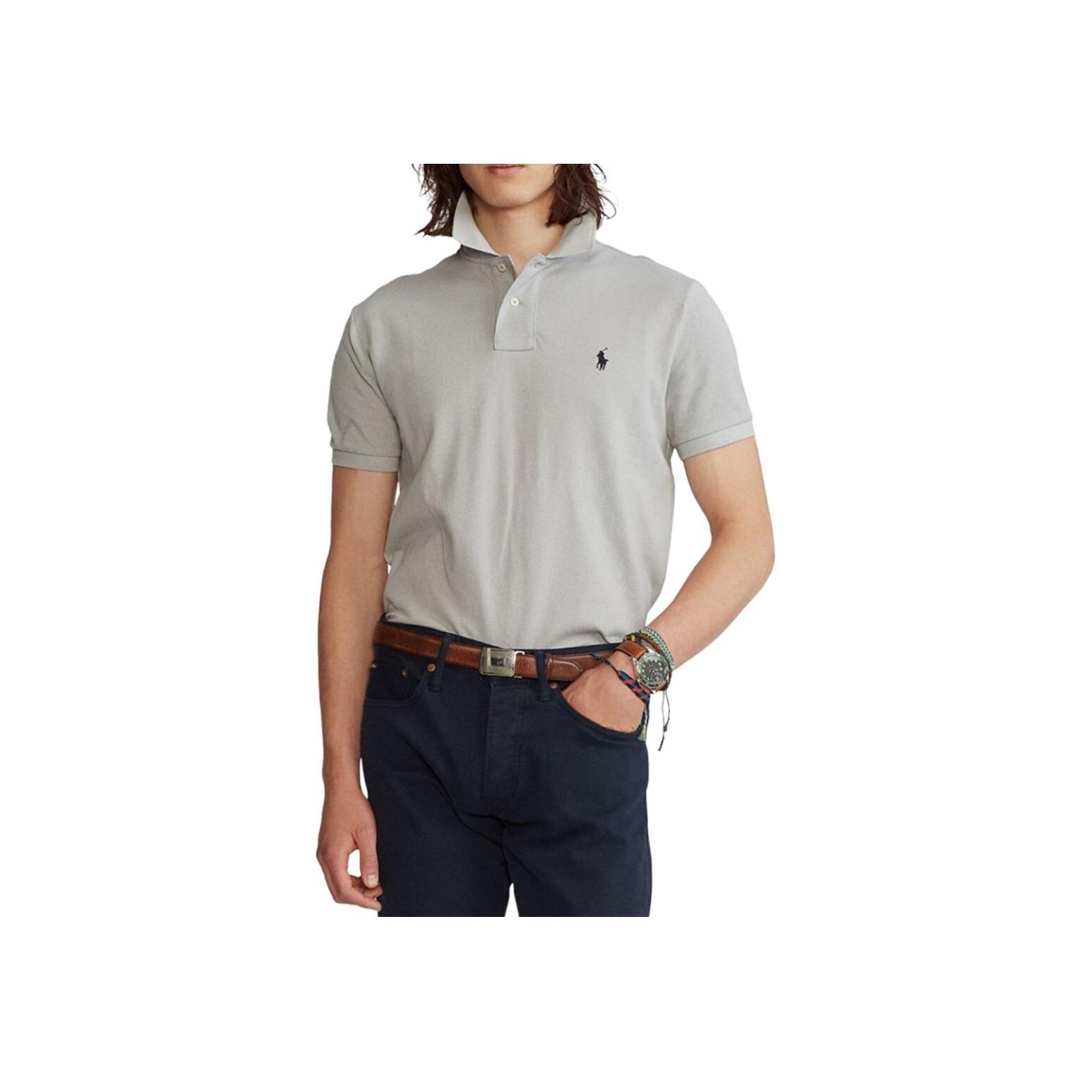 

Polo Ralph Lauren Хлопковая футболка-поло с коротким рукавом и вышитым пони Мужские топы 710534735-319 XL