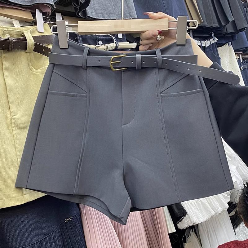 

Женские шорты-блейзеры с высокой талией и широкими штанинами Design Sense - Весна/Лето 2025 2XL серый