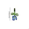 Mini Glass Flower Artificial Craft Faux Branch Small Gifts Floral Figurine for Indoor Party