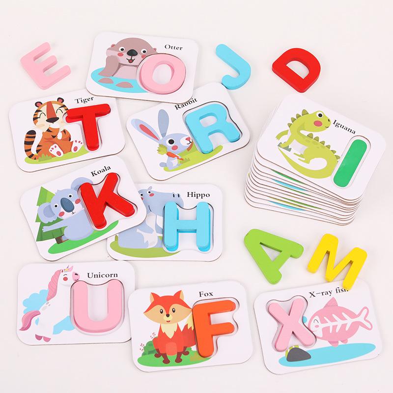 Alphabet Spelling Game: English Flashcards for Kindergarten Puzzle and Early Learning