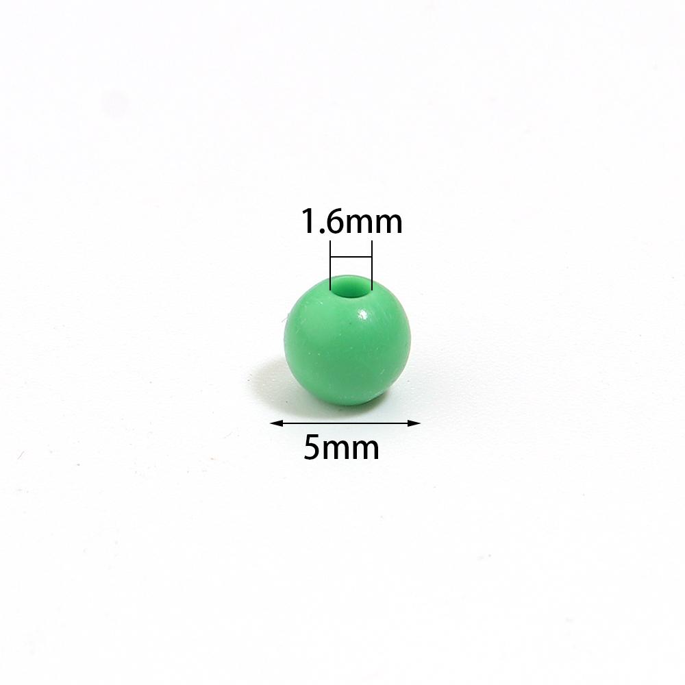 1000pcs/lot 5mm Solid Color Acrylic Round Beads Loose Spacer Mini Seed Bead For Jewelry Making DIY Bracelet Necklace Accessories