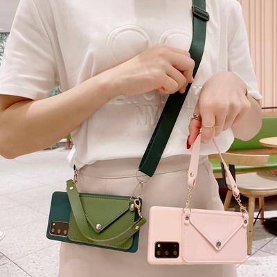 Κάλυμμα πορτοφολιού κάρτας κορδόνι για Samsung S24 Ultra S23 FE S22 S21 A15 A25 A35 A55 A14 A24 A34 A54 A23 A13 A33 A53 A52/Redmi 13C 12C 12 Note 13 12 Pro