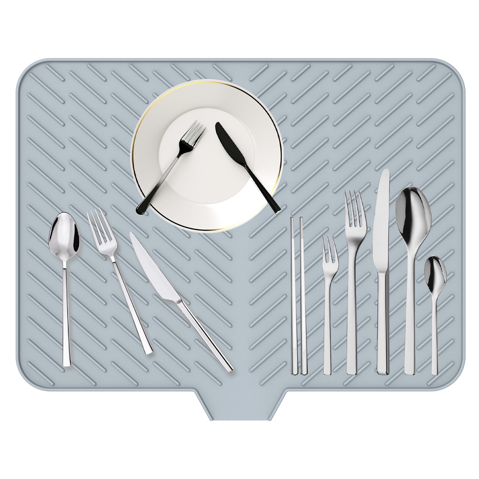 

Коврик для сушки посуды, ультраабсорбирующий силиконовый коврик для сушки посуды, нескользящий быстросохнущий коврик для сушки посуды, термостойкий коврик для сушки посуды M