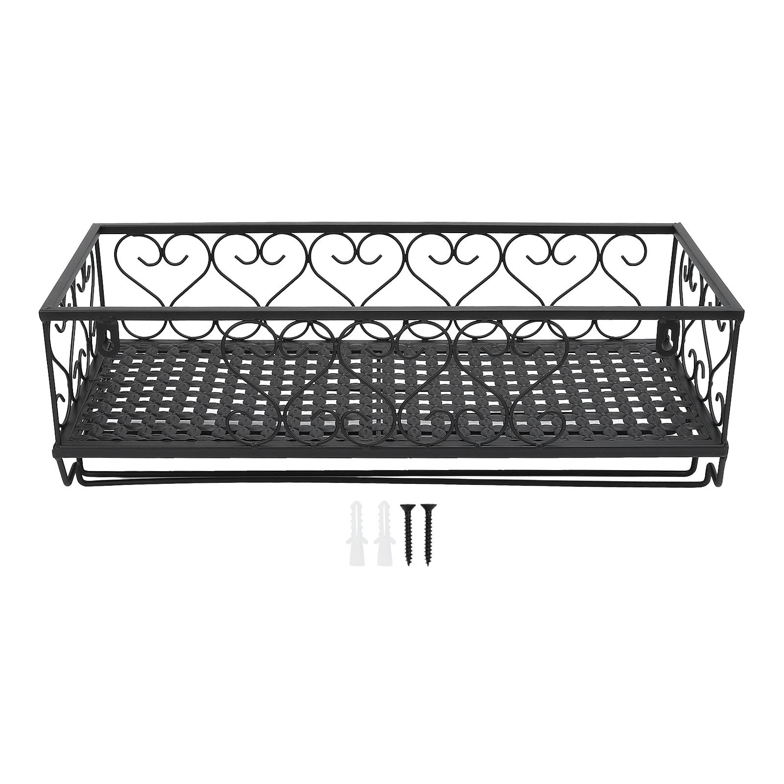 Konnwei Wine Bottle Glass Floating Shelves Carbon Steel Space Saving Vintage Wall Mounted Wine Bottle Glass Holder Rack