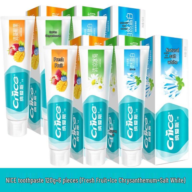 Nice Toothpaste Assorted 6-Pack
