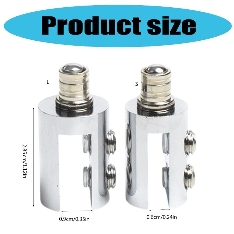2pcs Cylindrical Designs Glass Hinges Accessory for Home and Commercial Use Smooth Operations and Sturdy Materials