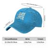 Debi Tirar Mas Fotos Bads Bunnys DtMF Herren Damen Baseballkappe Used Denim Hüte Kappe Klassisch Outdoor Verstellbare Passform Kopfbedeckung