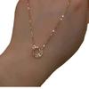 Sun, Moon and Stars Necklace Women's High-end Design Delicate Clavicle Chain Fashion Versatile Necklace Jewelry