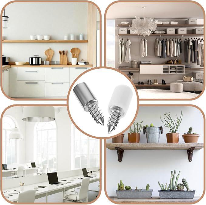 Self-Tapping Screw Shelf Bracket for Cabinet Storage Support