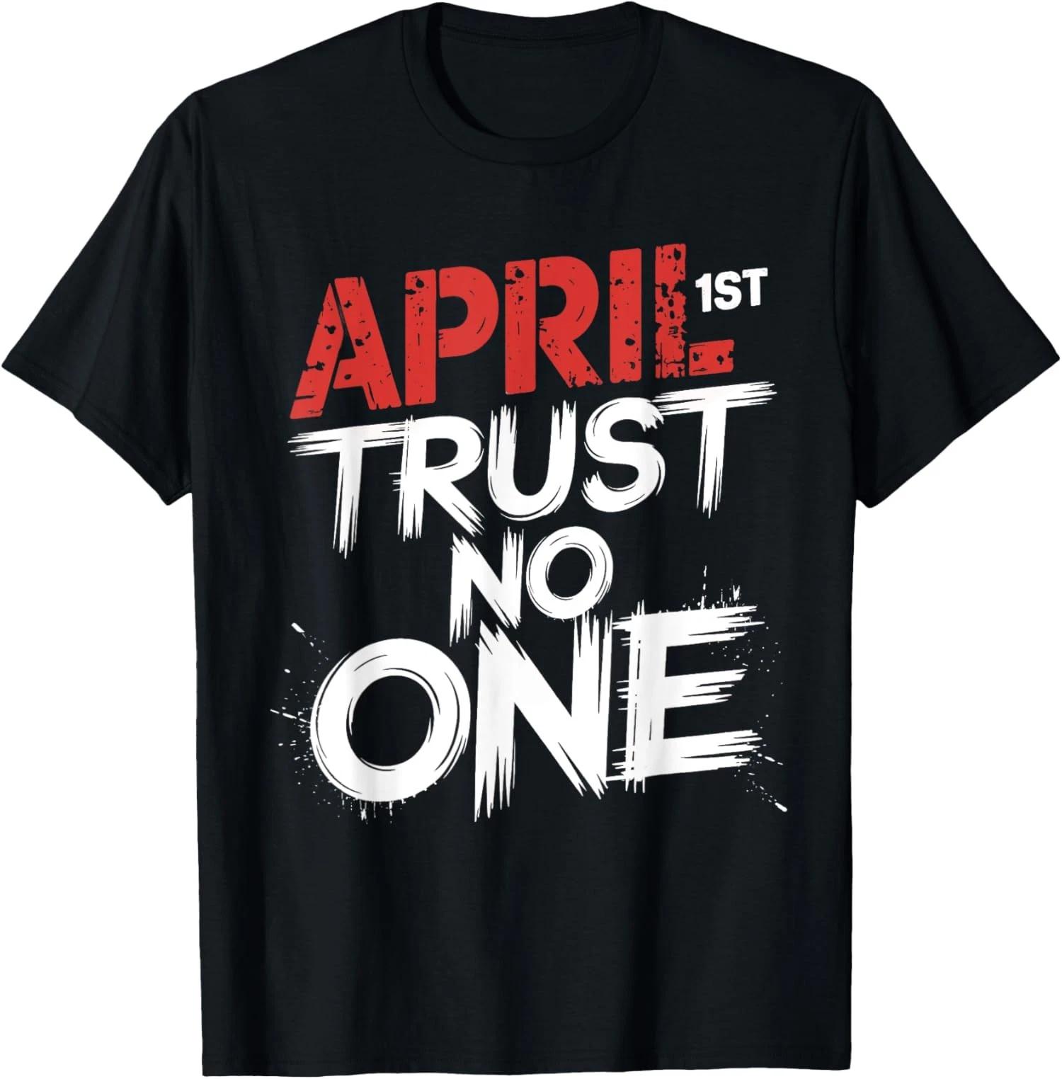 Funny Humor April Fools Day Pranks Kit 1st April Joke Unisex 100% Cotton T-shirt Mens Tees Top L
