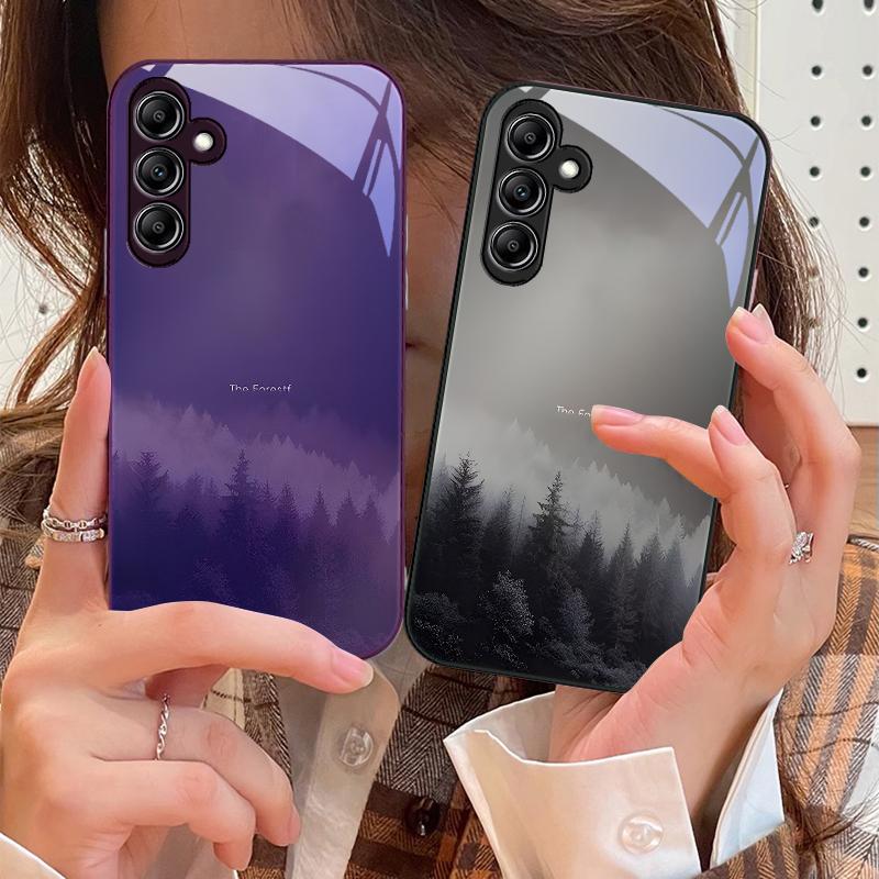 Perl-Lotus-Pulver für Samsung Galaxy A14 4G 20 30 52 20S 21S 22 A32 33 34 42 50 51 53 54 70 71 72 73 5G Glas-Handyhülle